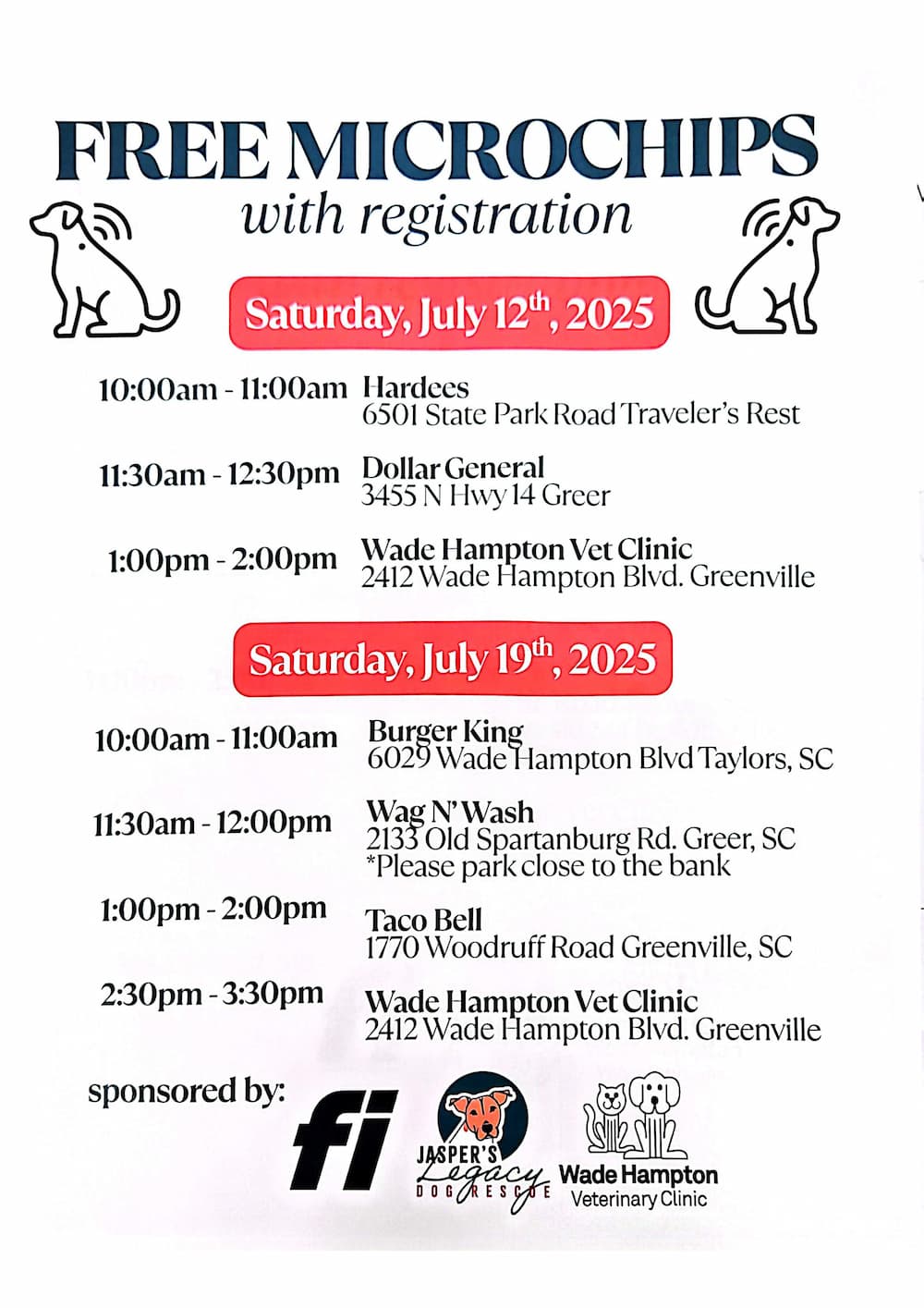 Mobile Schedule with Free Microchip-1