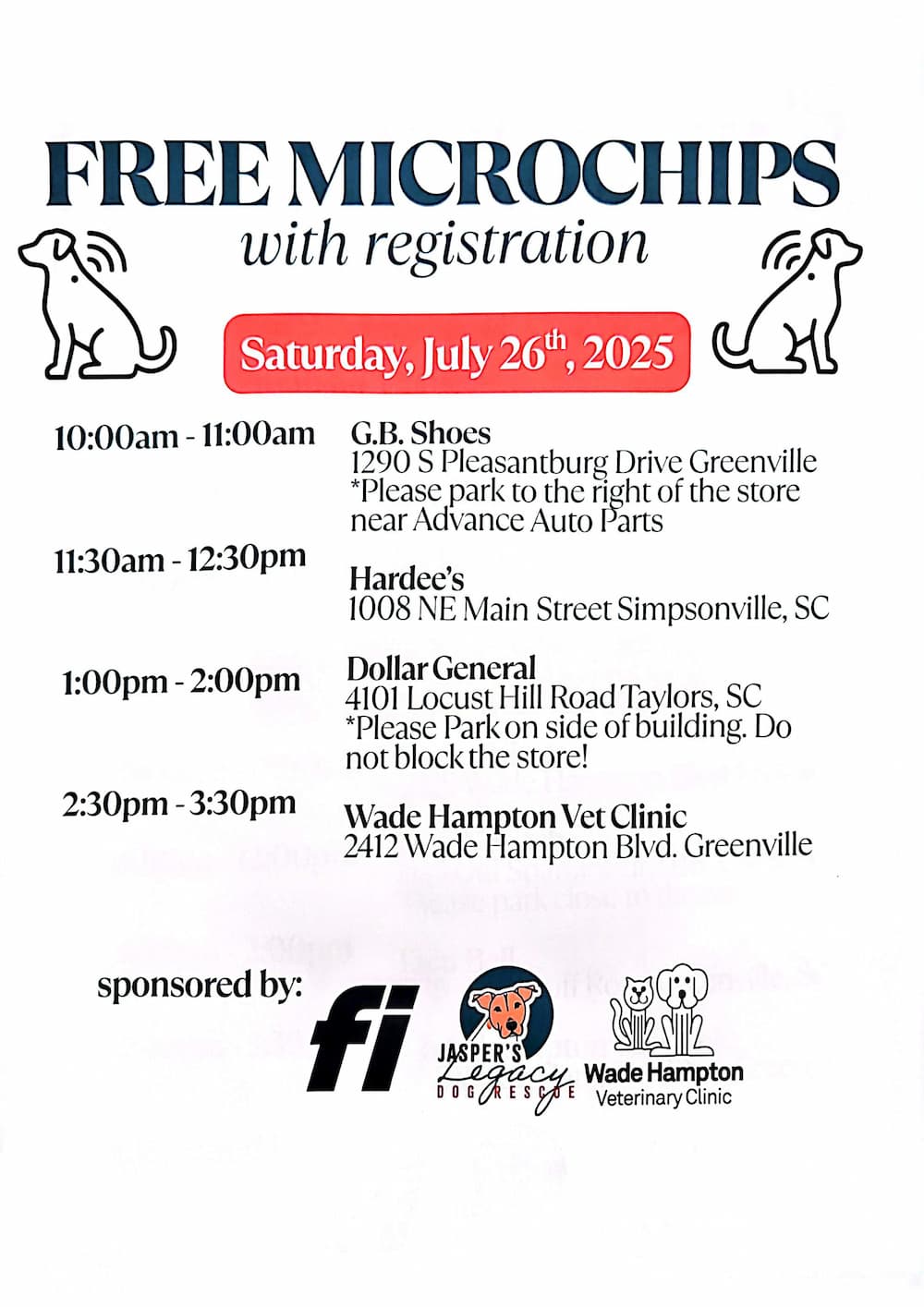 Mobile Schedule with Free Microchip-2